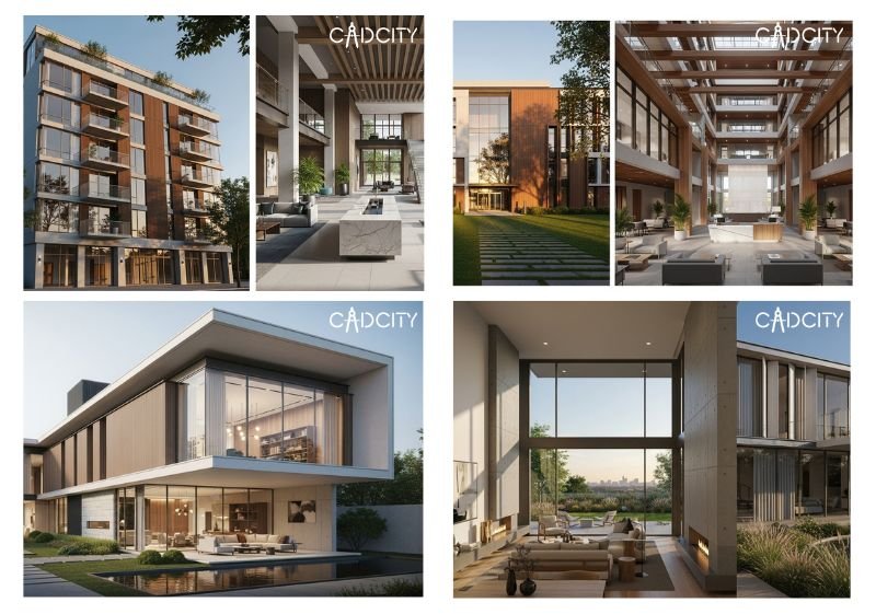 Revit Architecture, Vray, Photoshop